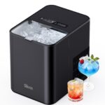Silonn Eiswürfelmaschine – 12 kg/24H, 2 Eisgrößen, Selbstreinigung für Zuhause & Unterwegs