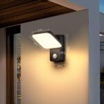 JVURICE Aussenwandleuchte mit Bewegungsmelder – 350° drehbar, IP65 wasserdicht – Bild 2
