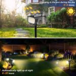 WENATY 4er Set Solarstrahler mit 46 LEDs – Warmweiss IP65 für Garten & Hof – Bild 6