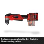 Einhell TE-AD 18 Li-Solo Akku-Winkelbohrmaschine – 45 Nm für Engstellen & Nischen – Bild 9