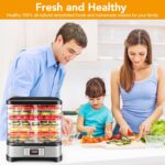 COOCHEER Dörrautomat 400W mit 8 Etagen – Digitaler Food Dehydrator mit Temperaturregler – Bild 2