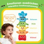 hahaland Montessori Stapelspielzeug mit Blumentöpfen – Sensorisches Motorikspielzeug ab 6 Monaten – Bild 7