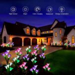 SOLARBABY 4er Set Solarleuchten mit Farbwechsel-LED – Gartendekoration IP65 wasserdicht – Bild 6