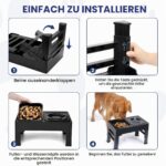PETTOM Hundenapf Erhöht mit 4 Höhen – Futterstation für grosse Hunde – Bild 7