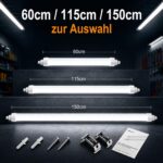 Tobeter LED Feuchtraumleuchte 120cm, 36W 3600lm – IP65 Werkstattleuchte für Garage & Keller – Bild 5