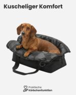 LARKSON Hundetragetasche Frida Schwarz – 2-in-1 Transporttasche für Hunde bis 10 kg – Bild 5