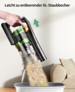 SunSare Akku Staubsauger 600W/50000Pa – Kabelloses Reinigungssystem mit 65 Min Laufzeit – Bild 7