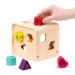 Battat Zählen & Sortieren Würfel – Holz-Formensortierspiel mit 10 nummerierten Formen ab 1 Jahr – Bild 9