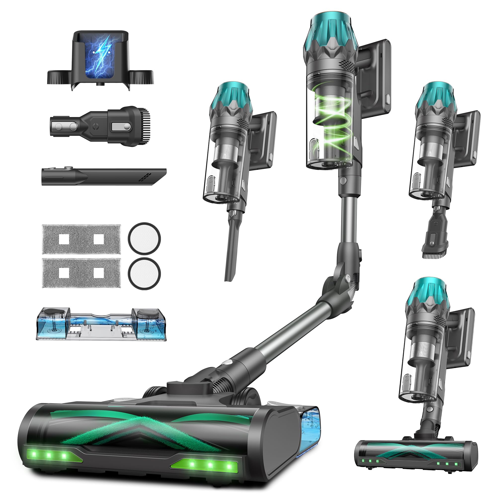 Vexilar Blitz V15Max Akku-Staubsauger 55KPa mit Wischfunktion – 60 Min Laufzeit