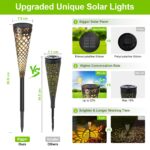 GEARLITE 4er Set Solarleuchten für Außen mit 2 LED & 800 mAh – IP65 Gartendeko – Bild 3