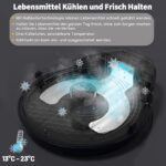 Futterautomat für Katzen & Hunde mit Kühlung – 5 Fächer, Timing-Funktion, Premium-Teller – Bild 2