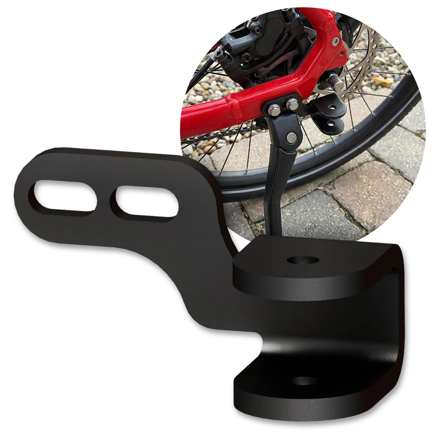 Qeridoo Fahrradkupplung Kuurs-18 – Sichere Anhänger-Anbindung für Standard-Fahrradständer