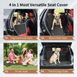 KYG Hundedecke Auto Rückbank 135x140 cm – Wasserdicht & rutschfest für alle Fahrzeuge – Bild 7