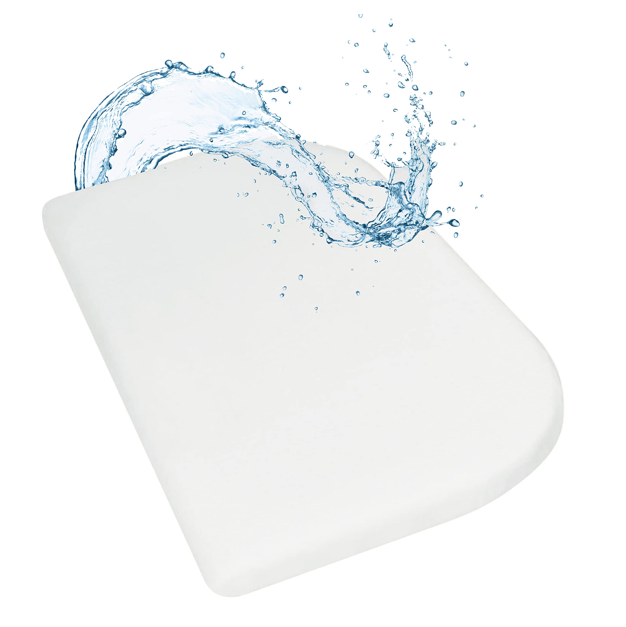 WhizProducts Wasserdichtes Spannbettlaken 89x50 cm – Matratzenschoner für Babybay Betten