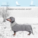 Geyecete Polarfleece Hundemantel für Dackel – Wärmend & Wasserdicht mit Geschirröffnung – Bild 2