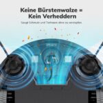 EASINE E3 Saugroboter für Tierhaare – Flach, selbstladend, Fernbedienung – Bild 2