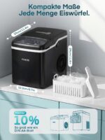 FOHERE 14kg Eiswürfelmaschine – Kompakt mit Selbstreinigung & 2 Eisgrößen – Bild 8