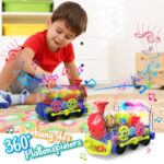 Gofimyee Leuchtendes Zugspielzeug – Pädagogisches Kriechspielzeug mit Lichtern & Musik für Babys – Bild 5