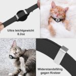 JIARUI AirTag Katzenhalsband – Dehnbar & Sicher für alle Katzengrossen – Bild 7