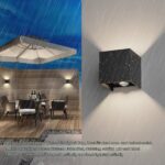 Klighten 2er Set Aussenwandleuchte mit Bewegungsmelder Naturweiss 4500K – IP54 – Bild 5
