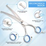 ZOVIRA Profi-Hundeschere 6,5" gebogen – Präzisions-Fellschere für Hundefrisöre – Bild 2