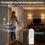 GOODEA 20cm Akku-Wandleuchte mit Bewegungssensor & Fernbedienung – 60 Tage Laufzeit, 2er Set – Bild 3