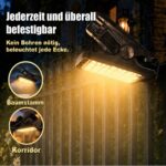Hqynss Solar-Klemmleuchte Aussen mit Bewegungsmelder – 73 LED, 1000 Lumen, IP65 Wasserdicht – Bild 7