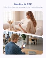 jeeber Babyphone 6.5" Touchscreen mit 4MP Kamera, 5X Zoom & App – Videoueberwachung – Bild 5