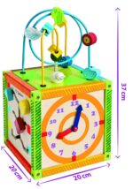 Eichhorn Motorikwürfel 20x20x36 cm – Buntes Spielcenter für Kinder ab 1 Jahr – Bild 3