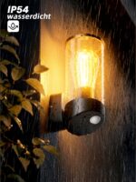 brightower Außenwandleuchte mit Bewegungsmelder – Aluminium Wandleuchte IP65 für Garten – Bild 4