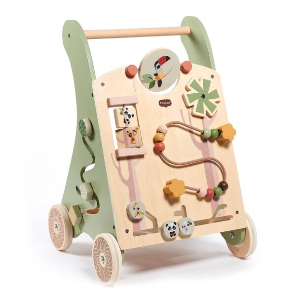 Tiny Love Holz Lauflernwagen 2-in-1 – 12 Aktivitäten für motorische Entwicklung ab 18 Monaten