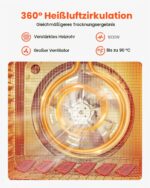 VEVOR Dörrautomat 10 Edelstahlschalen 1000 W – Professioneller Lebensmitteltrockner – Bild 4