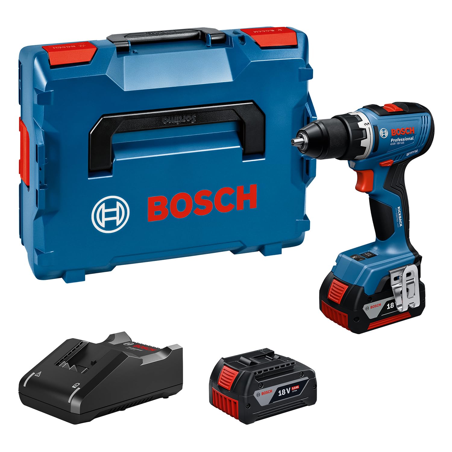Bosch Professional GSR 18V-65 Akku-Bohrschrauber – 63 Nm Drehmoment für anspruchsvolle Anwendungen