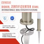 TRIBECCO Einschlag-Erdspieß Ø 116 x 300 mm – Bodenanker für Gartenlampen mit Kabelführung – Bild 3