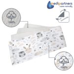 Medi Partners Babydecke 75x100cm – Kuscheldecke aus 100% Baumwolle für Neugeborene – Bild 3