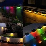 YOFIG 8er Set Solar Gartenleuchten – 2 Modi Warmweiss & Farbwechsel für Balkon & Terrasse – Bild 6