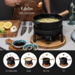 BOSKA Elektrisches Fondue-Set Pro 2,2L – Käse-, Schokoladen- & Hotpot für 8 Personen – Bild 6