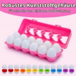 MOONTOY Sortiereier 12er-Set – Montessori Lernspielzeug für Kleinkinder ab 1 Jahr – Bild 5