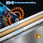 ENRIPRT 21V Akkuschrauber-Set mit 2×2Ah Akkus – 45 Nm Drehmoment für Profi & DIY – Bild 3