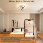 MELAYR LED Deckenleuchte 25cm mit 3 Farbtemperaturen & Memory-Funktion – Moderne Deckenlampe für Wohnzimmer & Büro – Bild 4