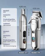 oneisall 4-in-1 Hundeschermaschine – Profi-Fellpflege für dickes Fell mit 4h Akku – Bild 9