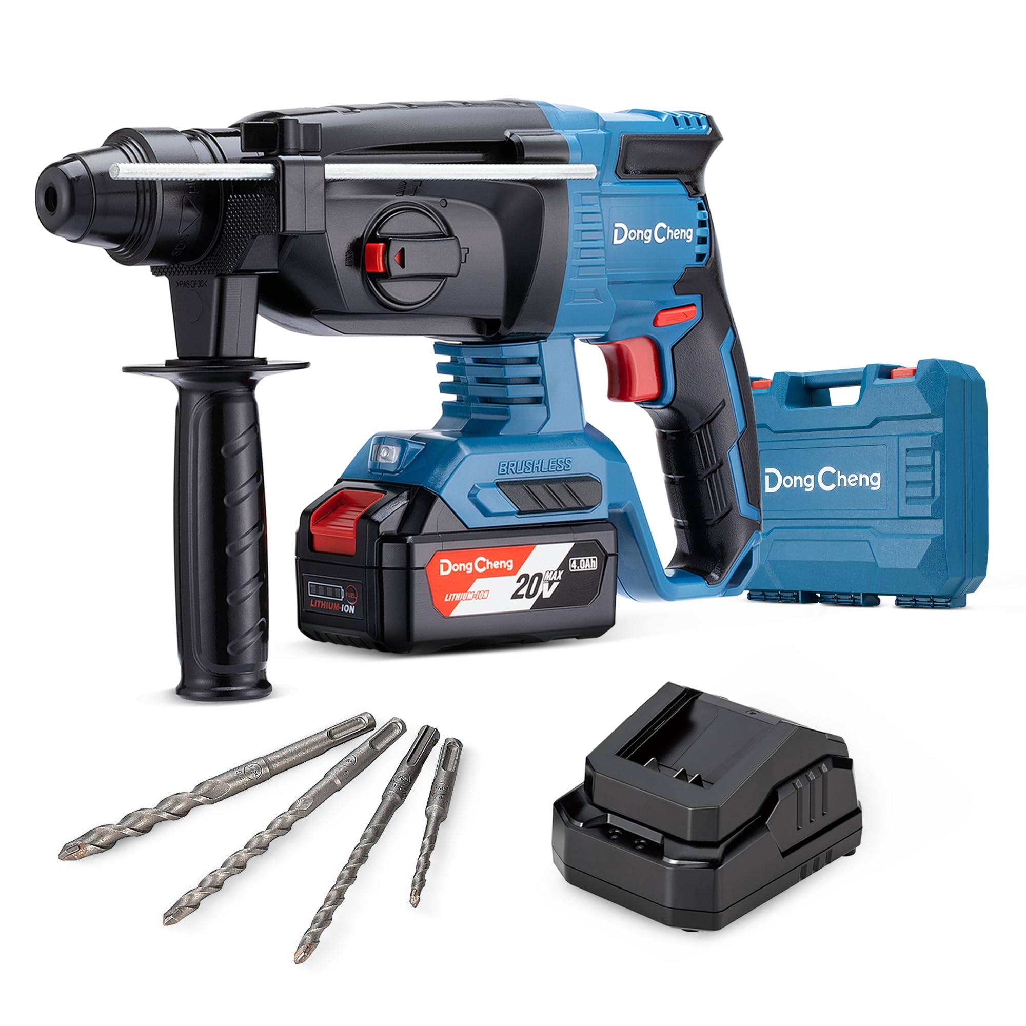 Dong Cheng 20V Akku-Bohrhammer mit SDS-plus – 2.8 J Schlagenergie für Beton & Abbruch