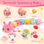 Lypsochaat Musikraupe – Montessori Sensorik Spielzeug für Neugeborene 0–12 Monate – Bild 2