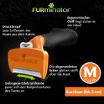 Furminator deShedding-Tool Grösse M Kurzhaar – Unterfellbürste für mittelgrosse Hunde – Bild 4