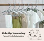 24er Set mitwachsende Kinderkleiderbügel – ausziehbar von 27,5–37 cm für Neugeborene bis Teenager – Bild 8
