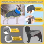 Eyein Hundemantel Winter XXXL – Wasserdichter Wintermantel mit Fleecefutter für grosse Hunde – Bild 5