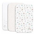 FlyIdeas 3-teiliges Spannbettlaken-Set 90x55 cm – 100% Baumwolle & wasserdichter Matratzenschoner – Bild 3