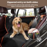 Pecute Hundeautositz Rückbank 70x50x55 cm – Wasserdicht & Kratzfest für mittlere bis grosse Hunde – Bild 6