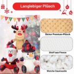 Wonfly Hundespielzeug mit Quietscher & Knitterpapier – Plüsch Kauspielzeug für Hunde – Bild 4