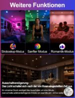 iLC LED Einbaustrahler 8W RGBW – 4er-Pack Deckenspots mit Fernbedienung & Farbwechsel – Bild 5